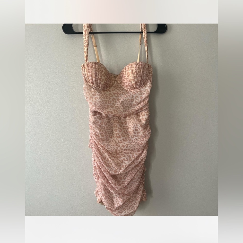 Oh Polly dress cheetah pink. NWT - Picture 5 of 5